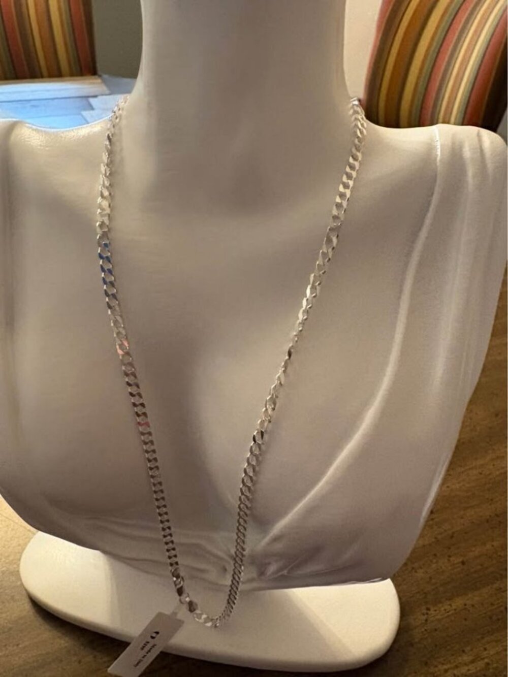 925 Sterling Silver 20" Curb Chain Necklace